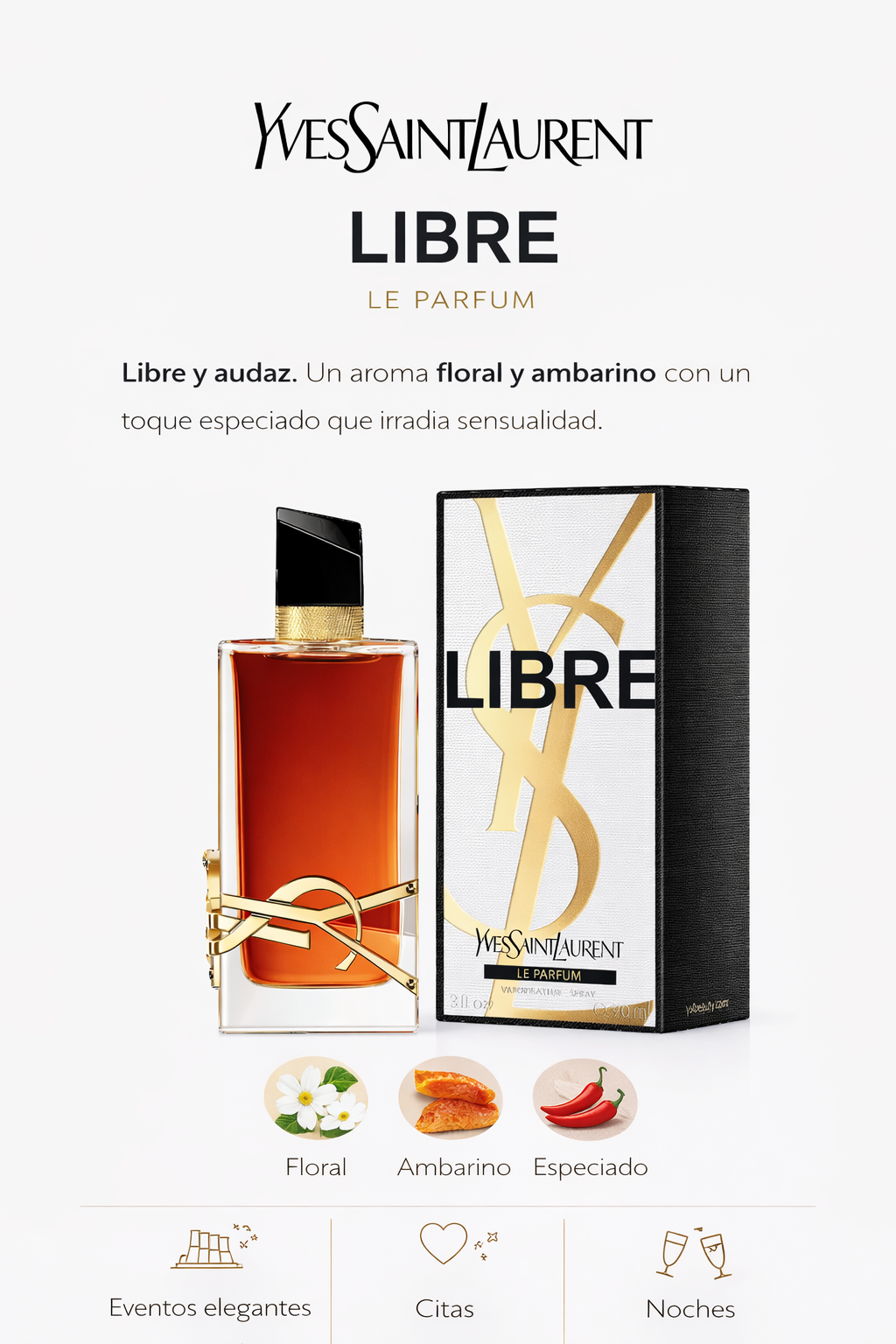 Libre Le Parfum de Yves Saint Laurent para mujer - 3 onzas Parfum Aerosol